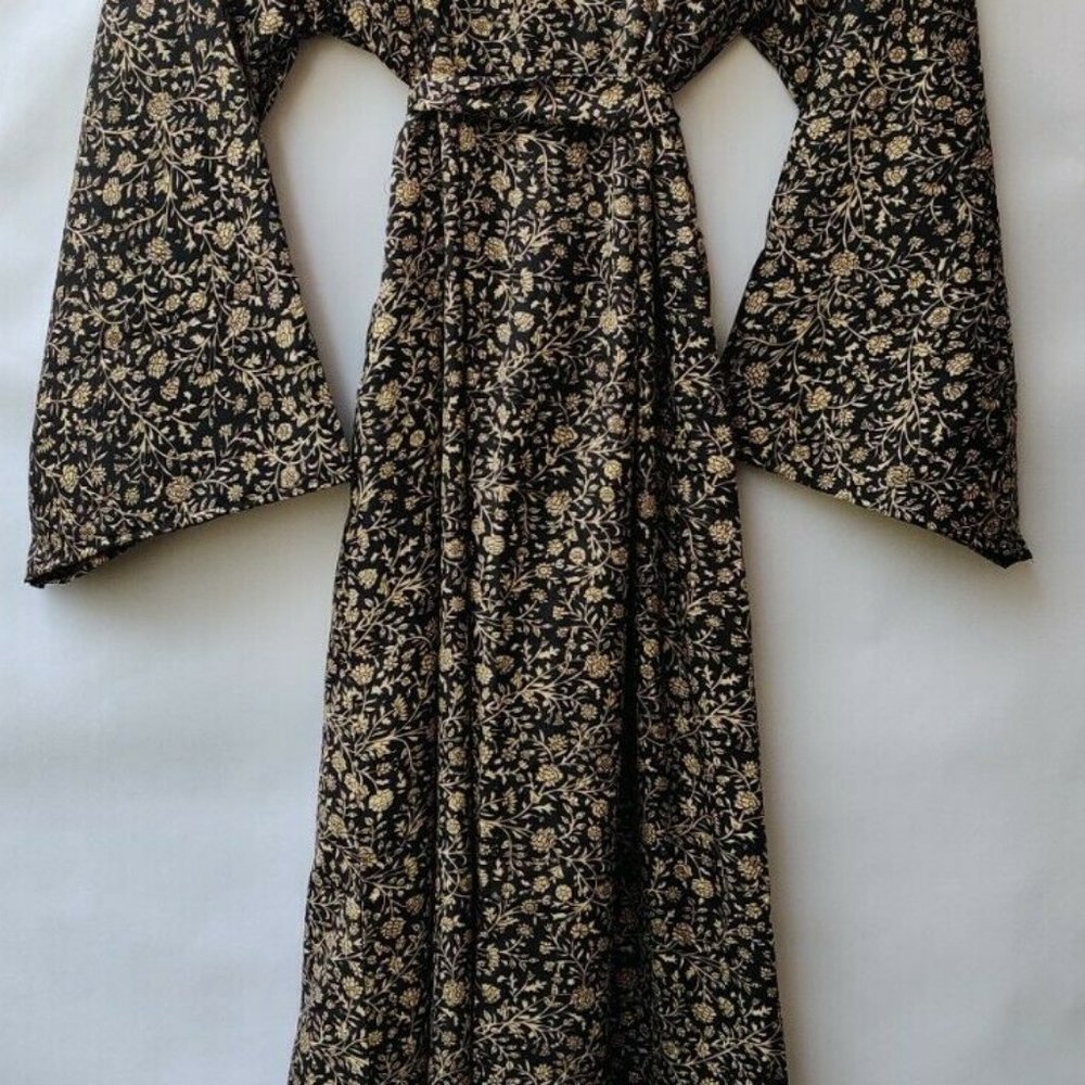 New Silk Bathrobe Long Silk Floral Women's Robe